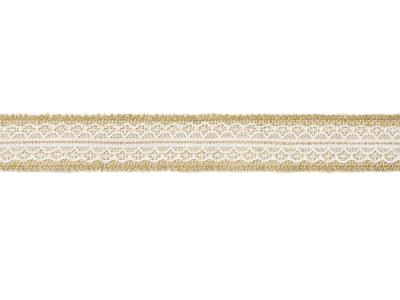 Opakowanie Taśma jutowa z koronką 4x500cm