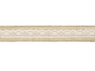 Opakowanie Taśma jutowa z koronką 5x500cm