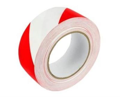 Taśma ostrzegawcza samoprzylepna biało-czerwona. Wydawca: Grand. SmakLiter.pl Opakowanie Taśma ostrzegawcza samoprzylepna biało-czerwona