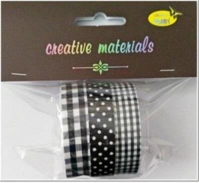 Opakowanie Taśmy materiałowe czarne 3szt