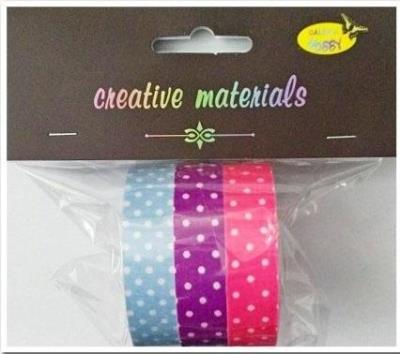 Opakowanie Taśmy materiałowe kropki 3szt