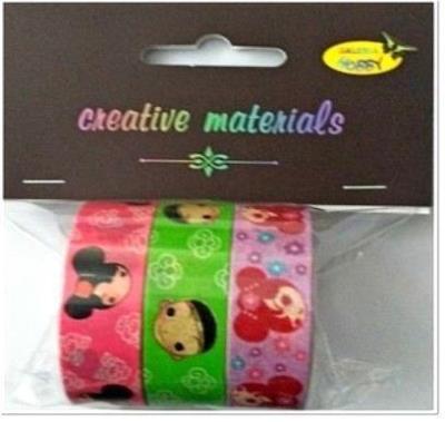 Opakowanie Taśmy samoprzylepne dzieci 15mm 3szt