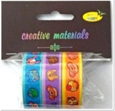 Opakowanie Taśmy samoprzylepne zwierzęta 15mm 3szt