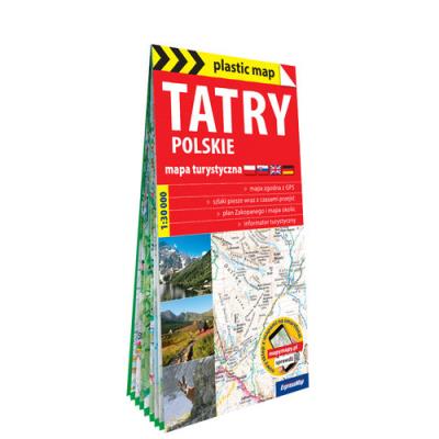 Okładka książki Tatry polskie foliowana mapa turystyczna  1:30 000