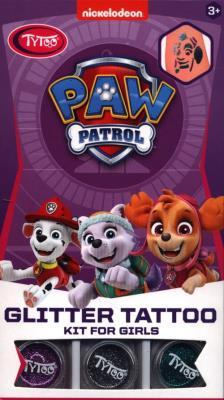 Opakowanie Tatuaże brokatowe Psi Patrol dla dziewczynek