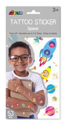 Tatuaże - Kosmos. Wydawca: AVENIR. SmakLiter.pl Opakowanie Tatuaże - Kosmos