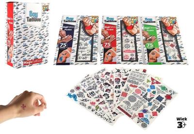 Opakowanie Tatuaże naklejki zmywalne chłopiec mix