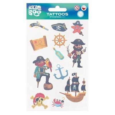 Tatuaże Piraci. Wydawca: Sticker Boo. SmakLiter.pl Opakowanie Tatuaże Piraci