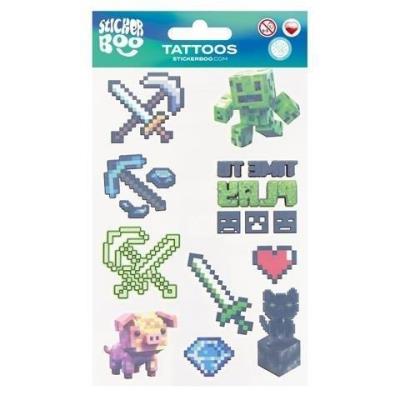 Tatuaże Pixel. Wydawca: Sticker Boo. SmakLiter.pl Opakowanie Tatuaże Pixel