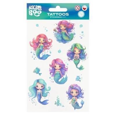 Tatuaże Syrenki. Wydawca: Sticker Boo. SmakLiter.pl Opakowanie Tatuaże Syrenki