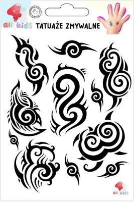 Tatuaże zmywalne dla dzieci Tribal. Wydawca: All4Kids. SmakLiter.pl Opakowanie Tatuaże zmywalne dla dzieci Tribal