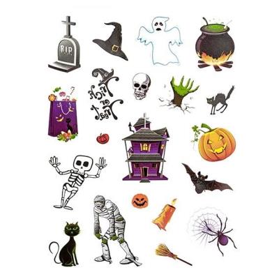 Opakowanie Tatuaże zmywalne Halloween 23szt kolorowe