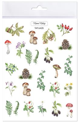 Opakowanie Tatuaże zmywalne Leśne botaniczne