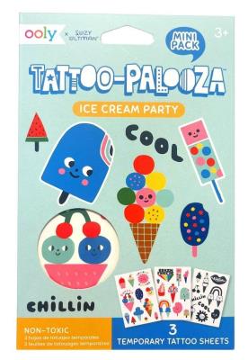 Opakowanie Tatuaże zmywalne mini Tattoo Palooza - Lody