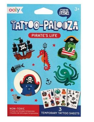 Opakowanie Tatuaże zmywalne mini Tattoo Palooza - Piraci