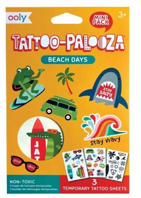 Opakowanie Tatuaże zmywalne mini Tattoo Palooza - Plaża
