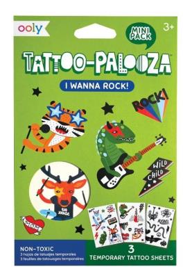 Opakowanie Tatuaże zmywalne mini Tattoo Palooza - Rock