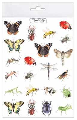 Tatuaże zmywalne Owady. Wydawca: Mama Maluje. SmakLiter.pl Opakowanie Tatuaże zmywalne Owady