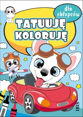 Tatuuję - koloruję. Dla chłopców. Autor: Opracowanie zbiorowe. SmakLiter.pl Okładka książki Tatuuję - koloruję. Dla chłopców