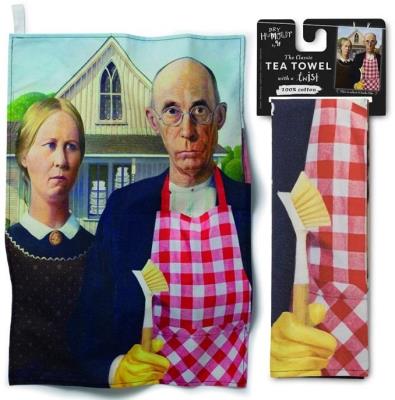 Tea Towels ręcznik kuchenny American Gothic. Wydawca: IF. SmakLiter.pl Opakowanie Tea Towels ręcznik kuchenny American Gothic