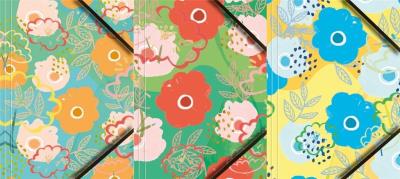 Teczka A4 kartonowa z gumką narożną kwiaty (6szt). Wydawca: TETIS. SmakLiter.pl Opakowanie Teczka A4 kartonowa z gumką narożną kwiaty (6szt)