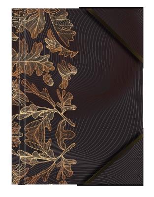 Teczka A4 kartonowa z gumką narożną liście (6szt). Wydawca: TETIS. SmakLiter.pl Opakowanie Teczka A4 kartonowa z gumką narożną liście (6szt)