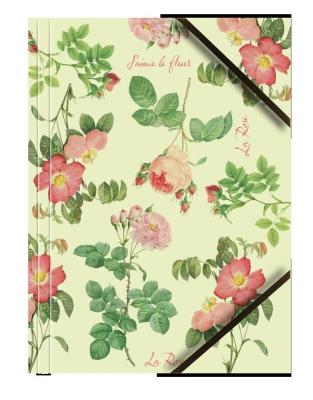 Teczka A4 kartonowa z gumką narożną róże (6szt). Wydawca: TETIS. SmakLiter.pl Opakowanie Teczka A4 kartonowa z gumką narożną róże (6szt)