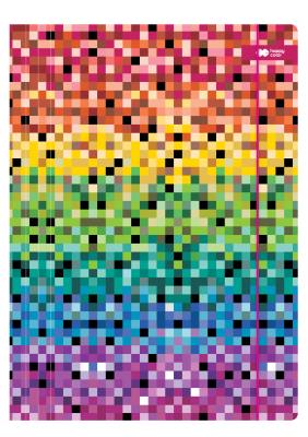 Opakowanie Teczka A4+ kartonowa z gumką PIXI rainbow 24x31cm Happy Color