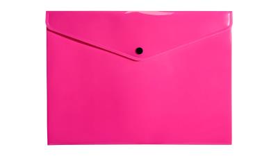 Opakowanie Teczka A4 kopertowa PP neon różowy