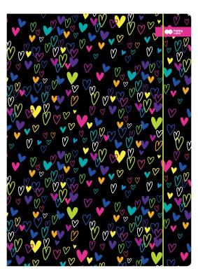 Teczka A4 My Love czarna Happy Color. Wydawca: HAPPY COLOR. SmakLiter.pl Opakowanie Teczka A4 My Love czarna Happy Color