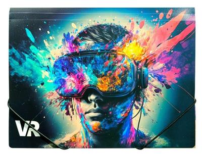 Teczka A4 PP na gumkę z nadrukiem VR. Wydawca: Centrum. SmakLiter.pl Opakowanie Teczka A4 PP na gumkę z nadrukiem VR