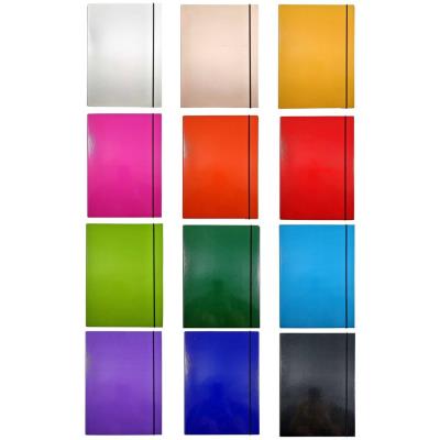 Opakowanie Teczka A4 skrzydłowa z gumką grzbiet prosty MIX