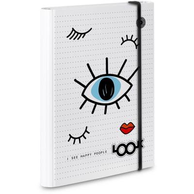 Opakowanie Teczka A4 skrzydłowa z gumką Look MIX