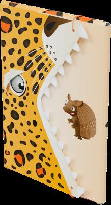 Teczka A4 Szczęka Lampart MCF000105. Wydawca: Monumi. SmakLiter.pl Opakowanie Teczka A4 Szczęka Lampart MCF000105