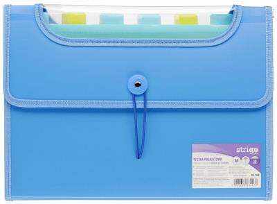Opakowanie Teczka A4 Vfile z 12 przekładkami niebieska STRIGO