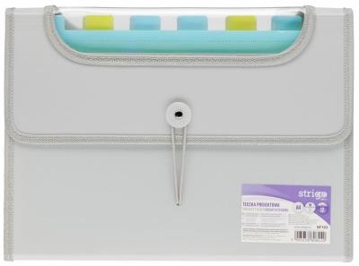 Opakowanie Teczka A4 Vfile z 12 przekładkami szara STRIGO