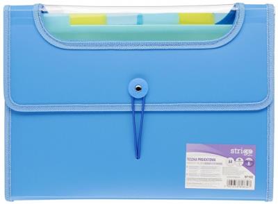 Opakowanie Teczka A4 Vfile z 6 przekładkami niebieska STRIGO