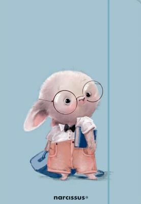 Teczka A4 z gumką Królik. Wydawca: Narcissus. SmakLiter.pl Opakowanie Teczka A4 z gumką Królik