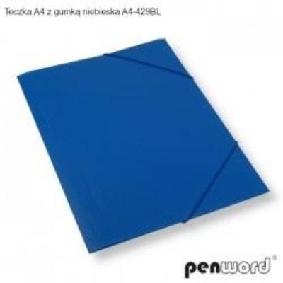 Opakowanie Teczka A4 z gumką niebieska
