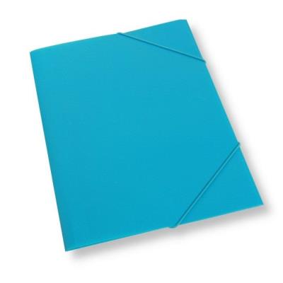 Opakowanie Teczka A4 z gumką plastikowa jasnoniebieska