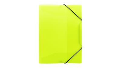 Opakowanie Teczka A4 z gumką PP neon żółty