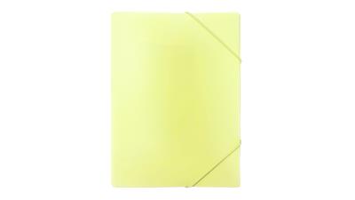 Opakowanie Teczka A4 z gumką PP pastel żółty