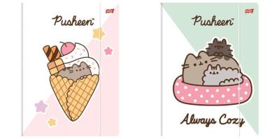 Opakowanie Teczka A4 z gumką Pusheen paczka 10 szt.