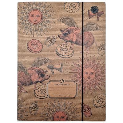 Opakowanie Teczka A4 z gumką Vintage (10szt)