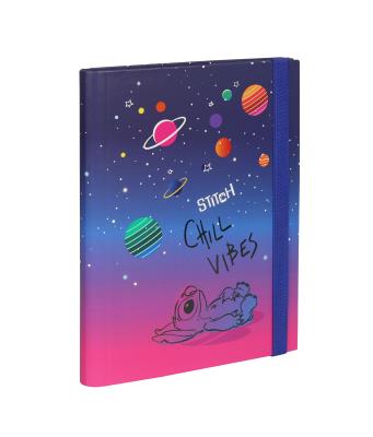 Opakowanie Teczka A5 przestrzenna tekturowa z gumką Disney Black wzór 1