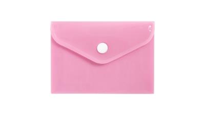 Opakowanie Teczka A7 kopertowa PP pastel różowy