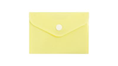 Opakowanie Teczka A7 kopertowa PP pastel żółty