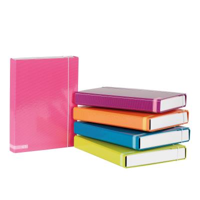 Teczka Box A4 na gumkę Fashion Colors. Wydawca: Bee-bee. SmakLiter.pl Opakowanie Teczka Box A4 na gumkę Fashion Colors