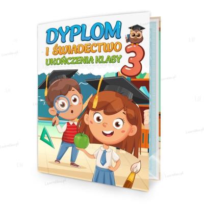 Opakowanie Teczka dyplom ukończenie klasy 3 - Dzieci (5szt)