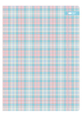 Opakowanie Teczka kartonowa z gumką, MILD, kratka błękitna, 24x31cm, Happy Color
